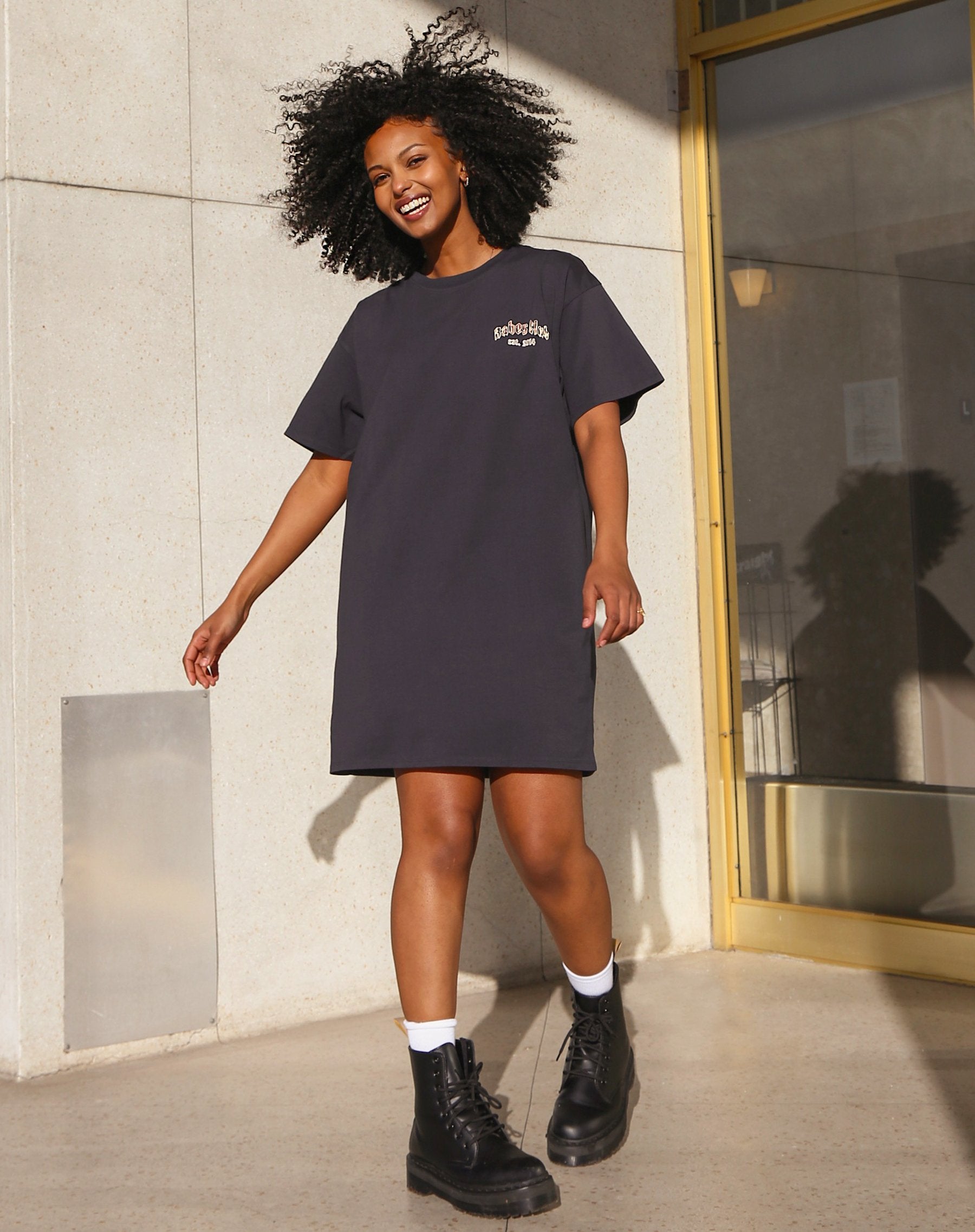 Boxy t top shirt dress