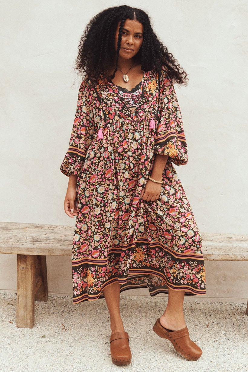 Boho midi dress discount